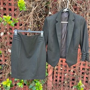 Black two piece skirt and jacket from Express size 2 and 4